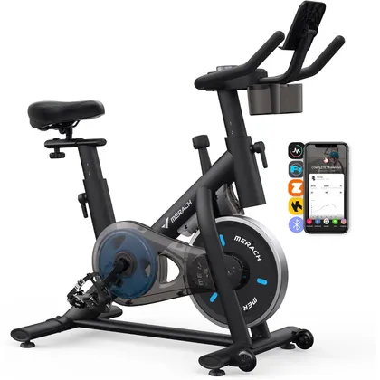 MERACH S26 - quiet exercise bike with smart training